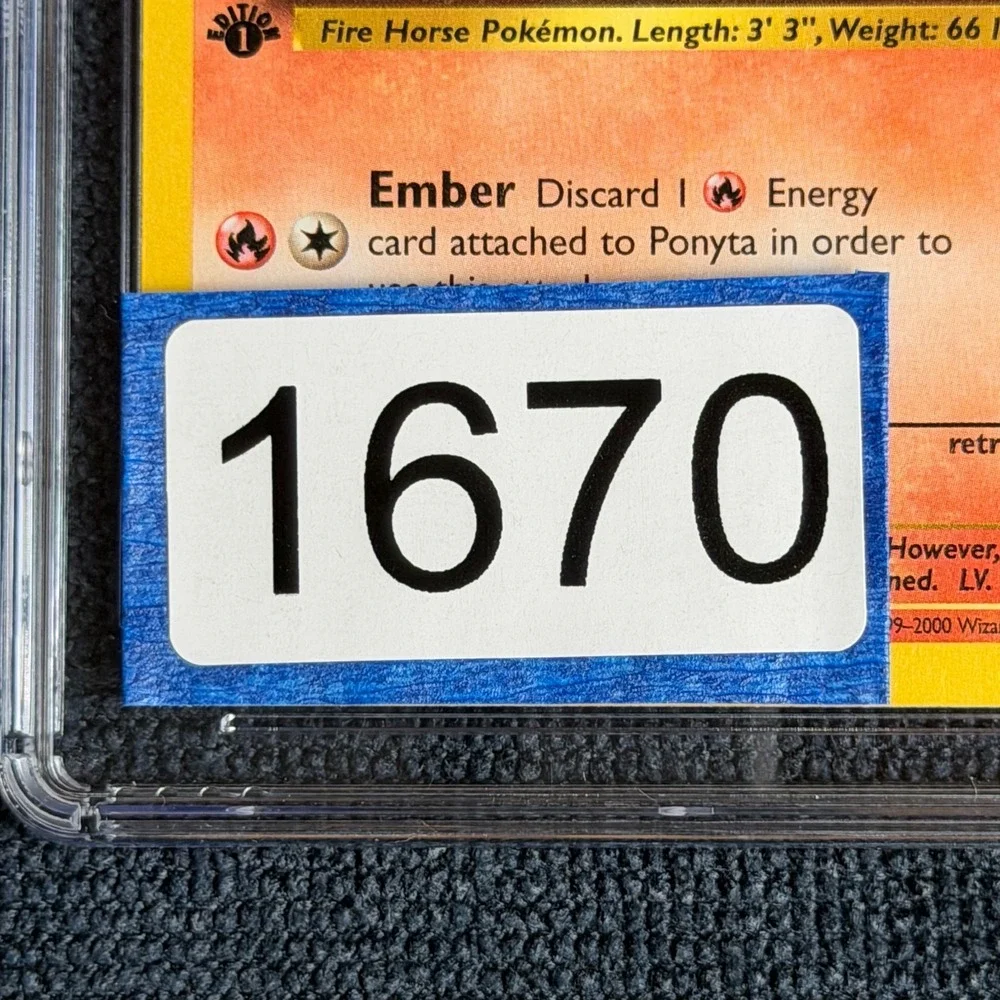 Pokemon Ponyta 64/82 1st Edition CGC 8.5 NM/Mint+ TCG 2000 Team Rocket WotC